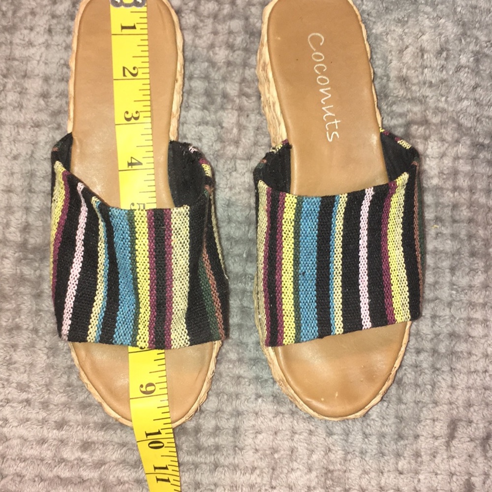 Coconuts Platform Slip Zarape Sandals - Picture 8 of 8